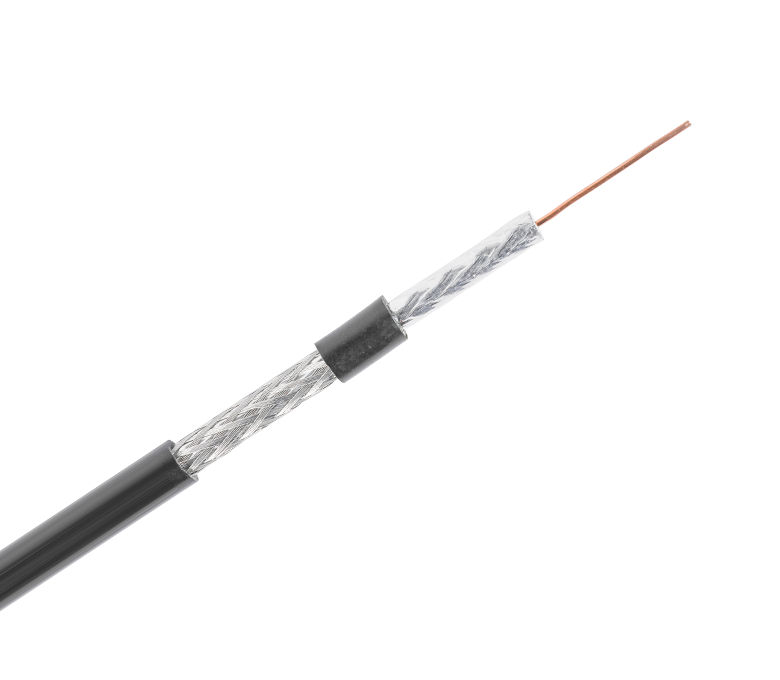 Коаксиальный кабель серии RG6F - одинарная лента и оплетка с желе