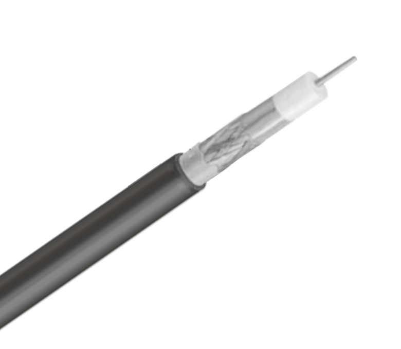 Коаксиальный кабель серии RG11F - одинарная лента и оплетка с желе